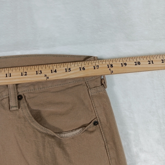 Levis 501 Jeans Mens 34x34 Tan Button Fly 100% Cotton Cowboy Western Grunge - Picture 8 of 12